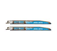 Spyder Mach-Blue 229mm Wood & Metal 10/14Tpi Universal Shank Reciprocating Saw Blade - 200322Uk, Pack Of 2