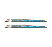Spyder Mach-Blue 229mm Wood & Nails 6Tpi Universal Shank Reciprocating Saw Blade - 200321Uk, Pack Of 2