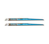 Spyder Mach-Blue 305mm Wood & Nails 6Tpi Universal Shank Reciprocating Saw Blade - 200323Uk, Pack Of 2