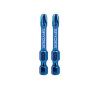Spyder Mach-Blue Pz3 Impact Screwdriver Bits (L)50mm, Pack Of 2