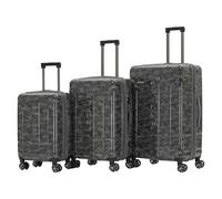 Spyder Matrix Style Carry On Suitcase, Gray/Black, 3-Piece Set