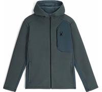 Spyder - Men's Hooded Fleece Jacket - Bandit Hooded Jacket Slate Blue for Men - Size M Blue M