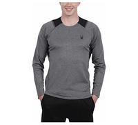 Spyder Mens Active Midweight Long Sleeve Baselayer Shirt, Greystone, Large
