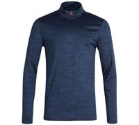 Spyder Men's Active Shirt - Quarter Zip Long Sleeve Performance Pullover - Camo Long Sleeve Workout Top for Men (S-XL), Dusty Navy, M
