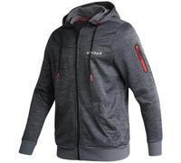 Spyder Men's Active Sweatshirt - Performance Tech Fleece Zip Hoodie Sweatshirt - Workout Full Zip Track Jacket for Men (S-XL), Charcoal Heather, S