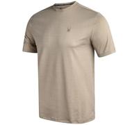 Spyder Mens Athletic Shirts - Moisture Wicking Short Sleeve Crewneck Workout Shirts for Men, Athletic Tops for Gym & Running, Gravel, Medium