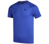 Spyder Men's Athletic Short Sleeve T-Shirt - Lightweight Crewneck Performance Workout Gym and Running Top (Sizes: S-XL), Electric Indigo, S