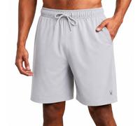 Spyder Mens Athletic Shorts - 8" Inseam Lightweight Active Stretch Quick Dry Woven Workout Shorts for Men for Gym and Running, Pewter, 32