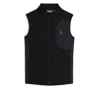 Spyder Men's Bandit Full Zip Fleece Sweater Vest, Black, XL