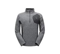 Spyder Men's Bandit Half Zip Stryke Jacket, Black/Polar/Black, Medium