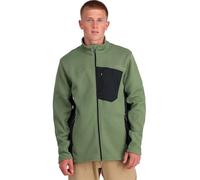 Spyder Men's Bandit Hybrid Full Zip Fleece Jacket, Pine, XXL
