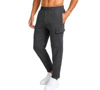Spyder Men's Fleece Cargo Sweatpants - Soft Stretch Athletic Joggers with Inner Drawcord Ribbed Waistband (Sizes: S-XXL), Charcoal Heather, Medium