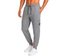 Spyder Men's Cargo Jogger Sweatpants - Soft Poly Fleece Joggers with Drawcord Waistband and Side Cargo Pockets (Sizes: S-XL), Heather Grey, Medium