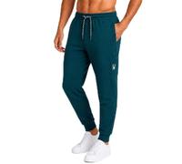 Spyder Mens Cargo Sweatpants - Stretch Fleece with Pockets and Drawcord, Petrol Blue, Large