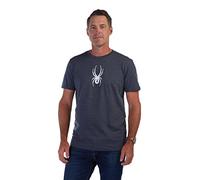 Spyder Men's Carve S/S Heather Tee, Navy Heather, Medium