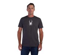 Spyder Men's Carve S/S Tee T-Shirt, Heather Black, Medium