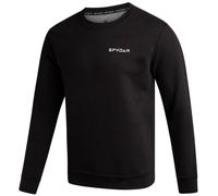 Spyder Mens Crewneck Sweatshirt - Soft Performance Fleece Pullover Sweatshirts for Men - Casual Gym Workout Mens Sweatshirt, Black, S