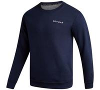 Spyder Mens Crewneck Sweatshirt - Soft Performance Fleece Pullover Sweatshirts for Men - Casual Gym Workout Mens Sweatshirt, Navy Heather, XXL