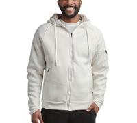 Spyder Mens Fleece Hoodie - Heavyweight Sherpa Lined Insulated Fleece Hoodies for Men - Warm Outerwear Mens Sherpa Jacket, White, M