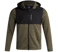 Spyder Mens Fleece Jacket - Lightweight Cozy Full Zip Hooded Jackets for Men - Soft Performance Fleece Hiking Outdoor Jacket, Olive Black, S