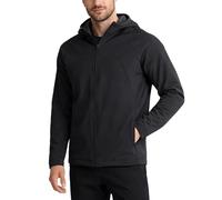 Spyder Mens Fleece Jacket - Lightweight Softshell Performance Polar Fleece Lined Water Resistant Insulated Jacket for Men, Black Raven, L