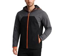 Spyder Mens Fleece Jacket - Lightweight Softshell Performance Polar Fleece Lined Water Resistant Insulated Jacket for Men, Polar Colorblock, XL