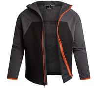 Spyder Mens Fleece Jacket - Lightweight Softshell Performance Polar Fleece Lined Water Resistant Insulated Jacket for Men, Polar Colorblock, XL