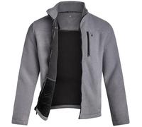 Spyder Mens Fleece Jacket - UPF 30+ Soft Polar Fleece Jacket Men Sherpa Lined Zip Up Fall Jackets Coats for Men with Pockets, Light Grey, M
