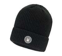 Spyder Mens Fleece Lined Cuff Logo Beanie, Black, One size