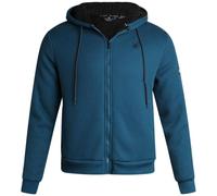 Spyder Men's Full Zip Cozy Sherpa Lined Waffle Knit Hoodie - Lightweight Comfort Jacket for Men (S-XXL), Petrol Blue, L