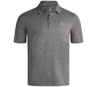 Spyder Mens Golf Polo Shirt - Moisture Wicking Soft Short Mens Polo Shirts Short Sleeve Athletic Fit Collared Golf Shirts, Charcoal, S