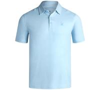 Spyder Mens Golf Polo Shirt - Super Soft Moisture Wicking Athletic Fit Performance Collared Golf Shirts for Men (Sizes: S-XL), Sky Blue, S