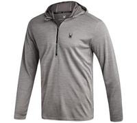 Spyder Mens Sweatshirt - Lightweight Athletic Half Zip Pullover Mens Hoodies - UPF 30+ Dry Fit Long Sleeve Sun Shirts for Men, Grey, S