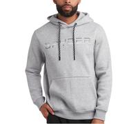 Spyder Mens Hoodie - Athletic Performance Soft Fleece Pullover Sweatshirts for Men - Heavyweight Workout Hooded Sweatshirt, Grey Heather, L