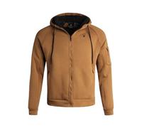 Spyder Men's Hoodie - Sherpa Lined Fleece Zip Up Jacket with ThermoWeb Insulation - Warm Outerwear Hoodies for Men (S-XXL), Saddle, M