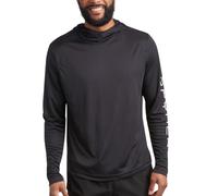 Spyder Mens Long Sleeve Sun Hoodie Shirt - UPF 50+ UV Protection Quick Dry Lightweight Fishing Swim Shirt Rash Guard for Men, Black, L