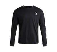 Spyder Men's Long Sleeve Tee Shirts - Mountain Top Printed Crewneck Graphic Tee - Casual Long Sleeve Shirts for Men (S-XXL), Black, Large