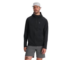 Spyder Mens Matrix Gridweb Zip Hoodie Jacket Black