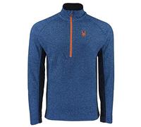 Spyder Men's Outbound Half Zip Medium Blue/Orange Stryke Jacket