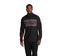 Spyder Men's Paramount Zip T-Neck Mid-Layer Base, Black, Medium