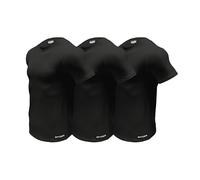 Spyder Mens Performance Moisture Wicking Crew Neck Undershirts/Ultra Soft Stretch Sports T-Shirt, Black/Black/Black, XL