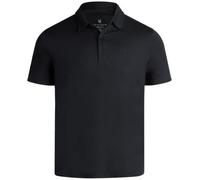 Spyder Mens Golf Polo Shirt - Moisture Wicking Soft Short Mens Polo Shirts Short Sleeve Athletic Fit Collared Golf Shirts, Black, S