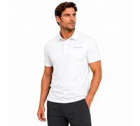 Spyder Mens Polo Shirts - Breathable Lightweight Collared Shirt for Men, White, Medium