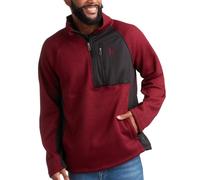 Spyder Mens Quarter Zip Pullover Sweatshirt - Classic Fleece 1/4 Zip Pullover Mens Golf Shirts for Workout Hiking Running, Maroon, XL