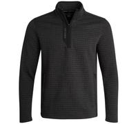 Spyder Men's Sweater - Cozy Box Quilt Quarter Zip Sweaters for Men - Zip Front Pullover Men's Sweater Jacket (S-XXL), Black, Medium