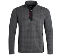 Spyder Mens Quarter Zip Pullover Sweatshirt - Grid Fleece Sweater Workout Shirts for Men - Quarter Zip Pullover Men Apparel, Grey, Large