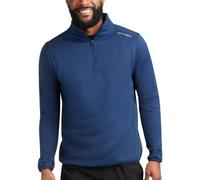 Spyder Mens Quarter Zip Pullover Sweatshirt - Lightweight Soft Fleece Athletic Pullover - Gym & Running Sweatshirts for Men, Estate Blue Zip, M