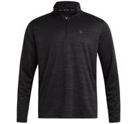 Spyder Mens Quarter Zip Pullover Sweatshirt - Moisture Wicking Shirts for Men - 1/4 Zip Pullover Mens Golf Sweaters for Men, Heather Black, Large