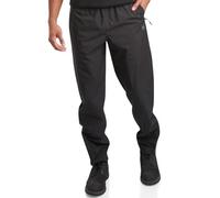 Spyder Mens Rain Pants - Waterproof Hiking Pants for Men, Lightweight Windproof Tactical Outdoor Gear with Elastic Waistband, Black, 30