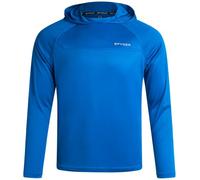 Spyder Mens Rash Guard Long Sleeve Sun Hoodie Shirt - UPF 50+ UV Protection Quick Dry Moisture Wicking Fishing & Swim Shirt, Cobalt, L
